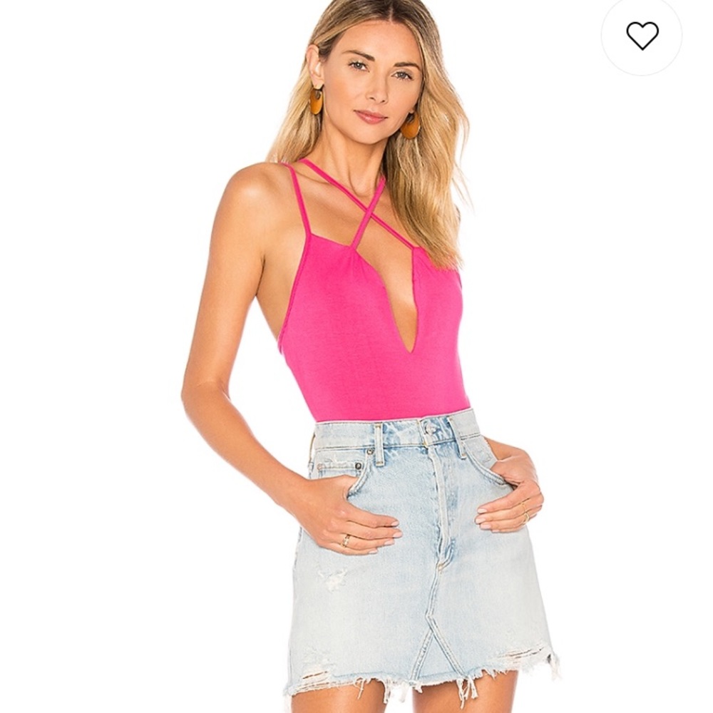 by the way.     Black bodysuit